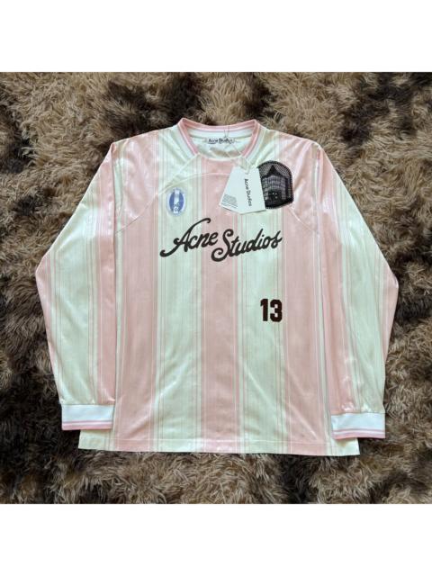 Acne Studios Acne Studios Long-Sleeve Soccer Jersey 'Pink/White'