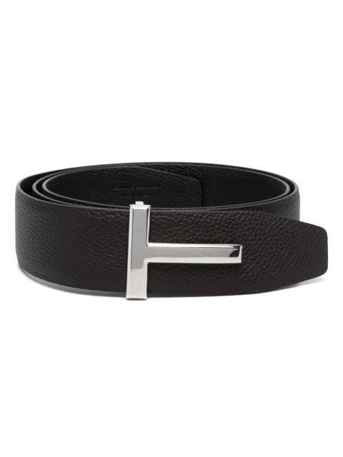 TOM FORD Tom Ford T-buckle Reversible Leather Belt