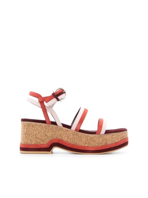 FERRAGAMO Ferragamo 75Mm Mysen Wedge Sandals
