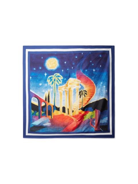 CASABLANCA Midnight Acropolis Large Silk Scarf | Casablanca Paris