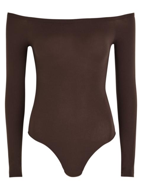 Alaïa Alaïa Off-the-shoulder Stretch-nylon Bodysuit