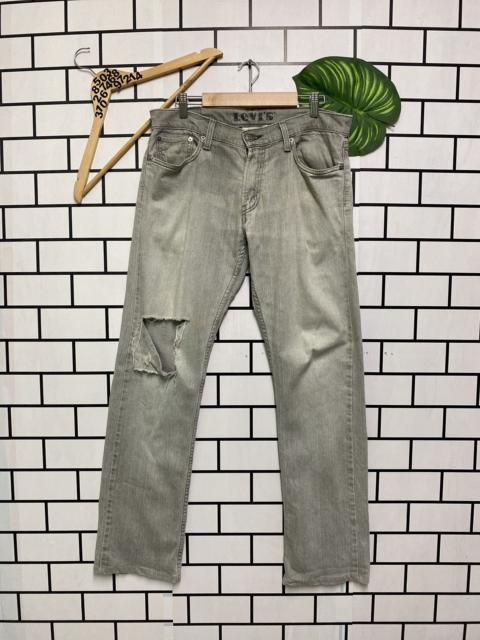Levi's Vintage LEVIS 514 Slim Straight Grey Distressed Jean - L40