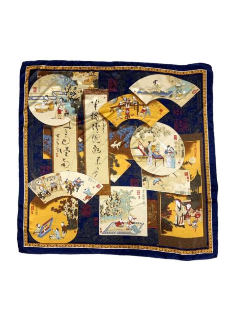 Other Designers Japanese Brand - VINTAGE JAPANESE CLASSIC TRADITIONAL GEISHA BIG SILK SCARF