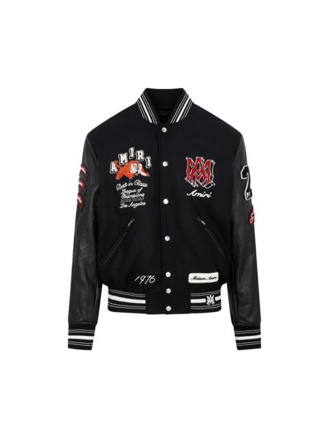 AMIRI Amiri Vintage Patch Varsity Bomber Jacket 'Black'