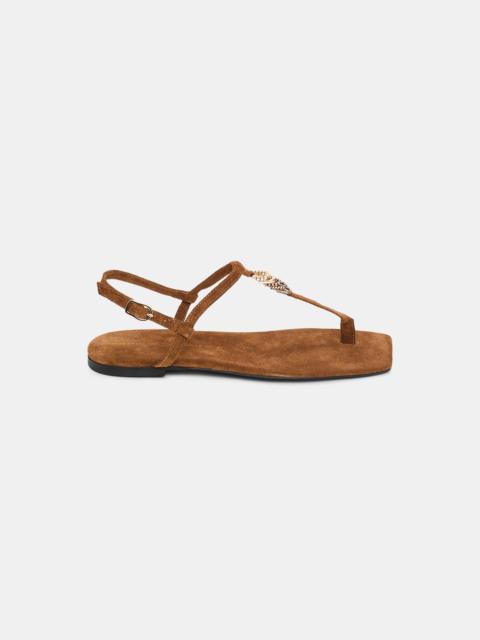 DOROTHEE SCHUMACHER SUEDE SENSATION toe post sandal