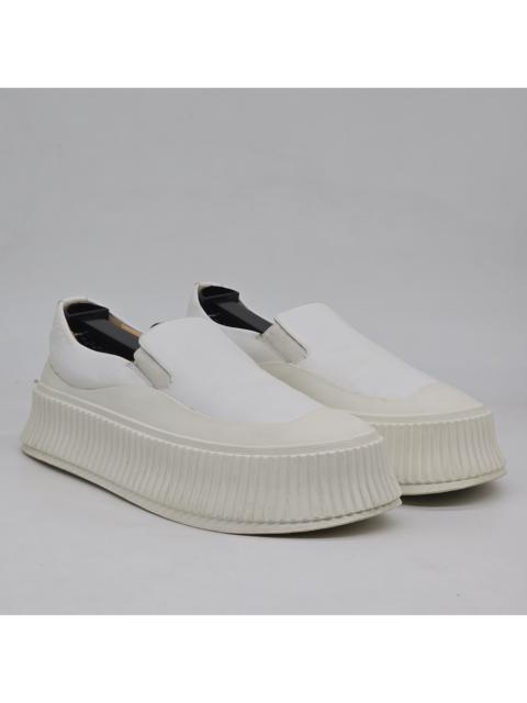 Jil Sander - Vulcanized Platform Sneakers - White