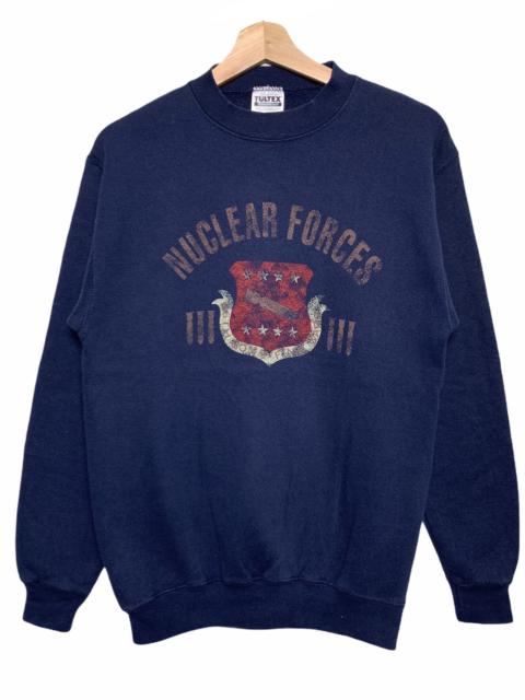 Other Designers Vintage - Vintage Tultex Nuclear Forces Crewneck Sweatshirt