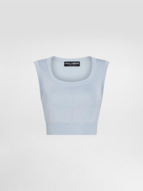 Silk tank top