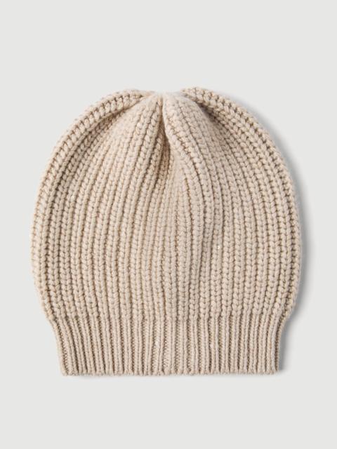 Brunello Cucinelli Cashmere and silk Diamond yarn knit beanie