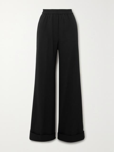 Dolce & Gabbana Piped Stretch-wool Straight-leg Pants