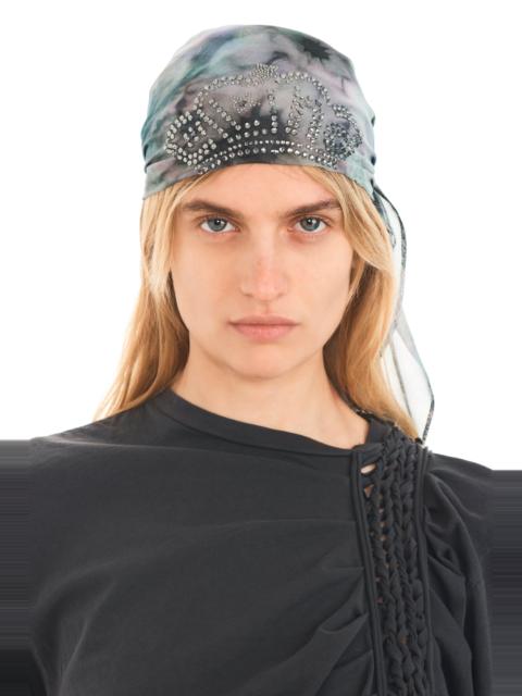 Collina Strada STAINED FLORAL PRINCESS FOULARD SCARF