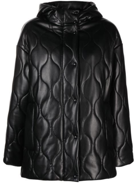 STAND STUDIO Everlee quilted faux-leather jacket