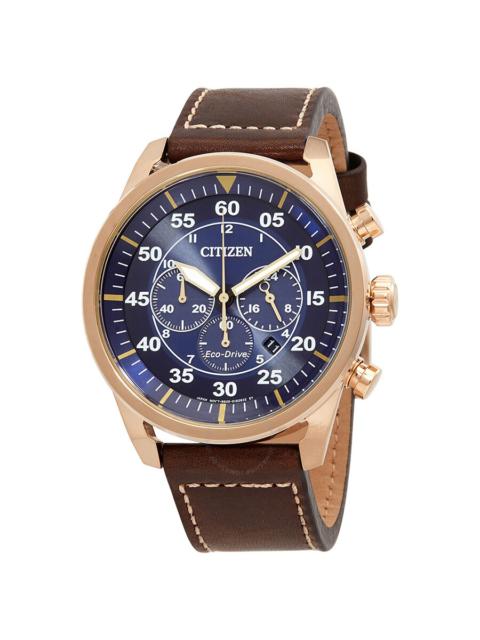 Other Designers Citizen Avion Chronograph Eco-Drive Blue Dial Men's Watch CA4213-18L