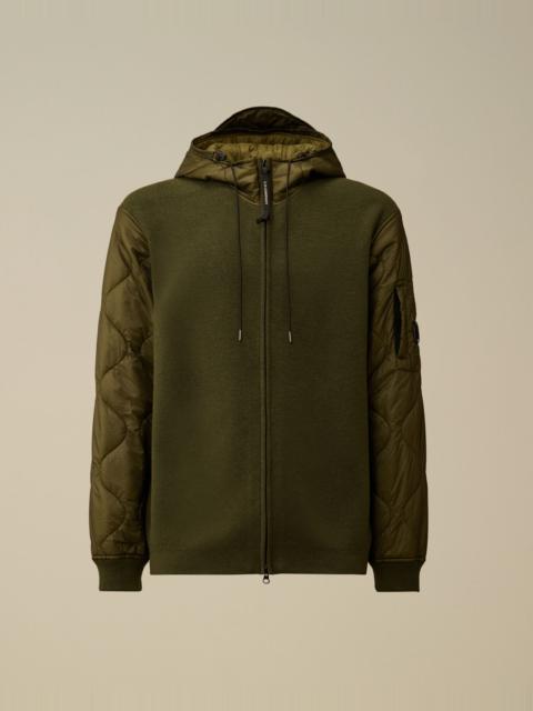 C.P. Company Extrafine Merino Wool Mixed Hooded Zip Sweater