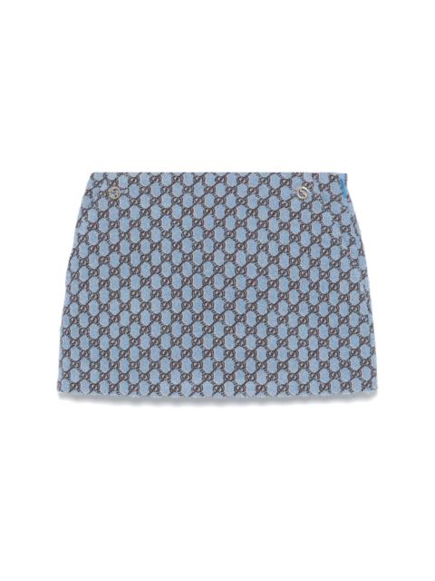 GG Shadow bouclé mini skirt