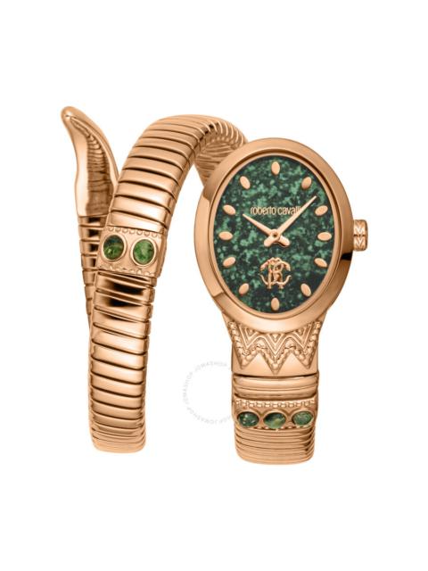 Roberto Cavalli Roberto Cavalli Serpente Ornato Green Dial Ladies Watch RC5L104M0045