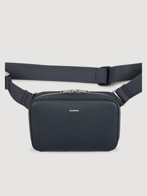 Sandro SMALL RECONSTITUED LEATHER BAG
