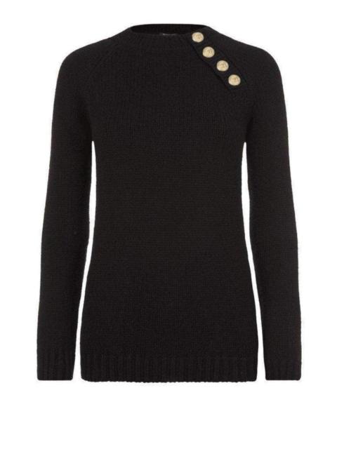 Balmain Merino Wool Crew Neck Pullover