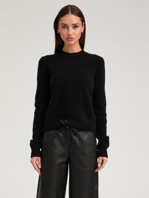 SPRWMN BLACK CASHMERE CREWNECK SWEATER