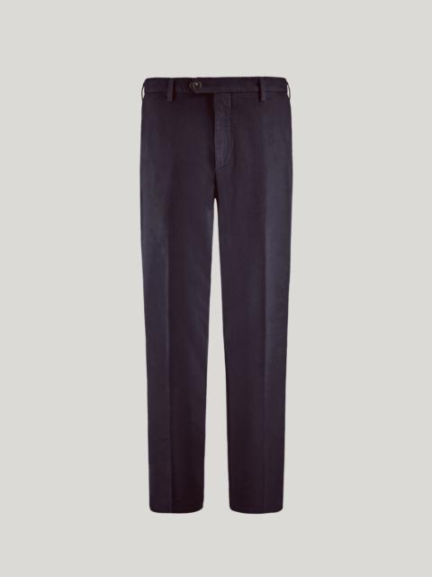 Canali CHINOS IN BLUE-BLACK GARMENT-DYED CASHMERE GABARDINE