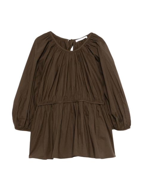 CECILIE BAHNSEN Top With Puff Sleeves And Bow
