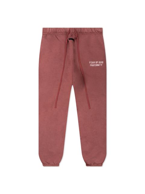 ESSENTIALS HEAVY FLEECE SWEATPANT - CRIMSON