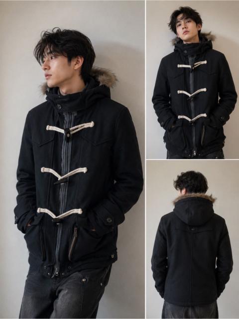 PPFM Vintage PPFM Faux Fur Hoodie wool jacket