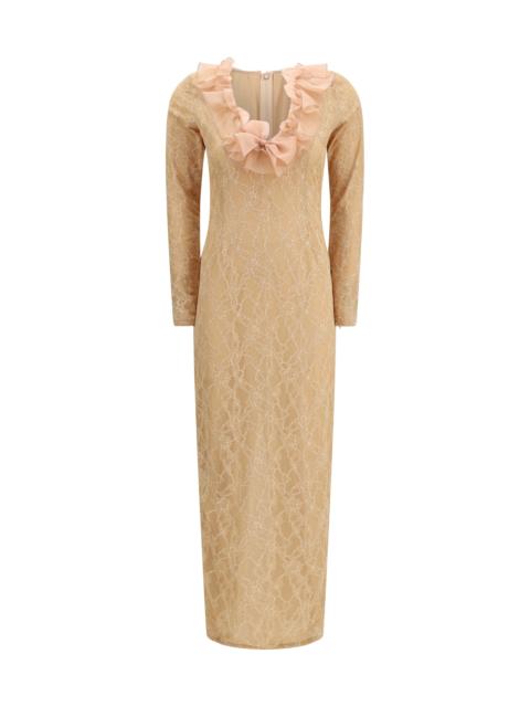 Alessandra Rich Alessandra Rich Stretch Lace Evening Dress