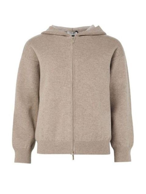 Max Mara MAX MARA Kurt Zipped Beige Brown Wool Sweater New & Authenti