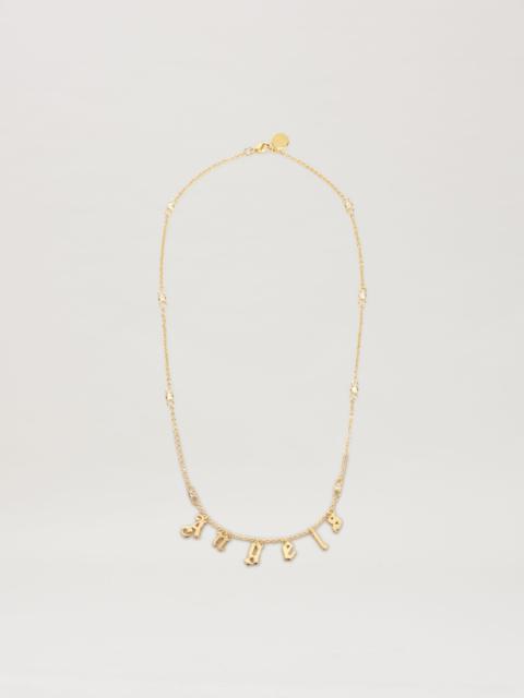 Palm Angels Rhinestone Angels necklace