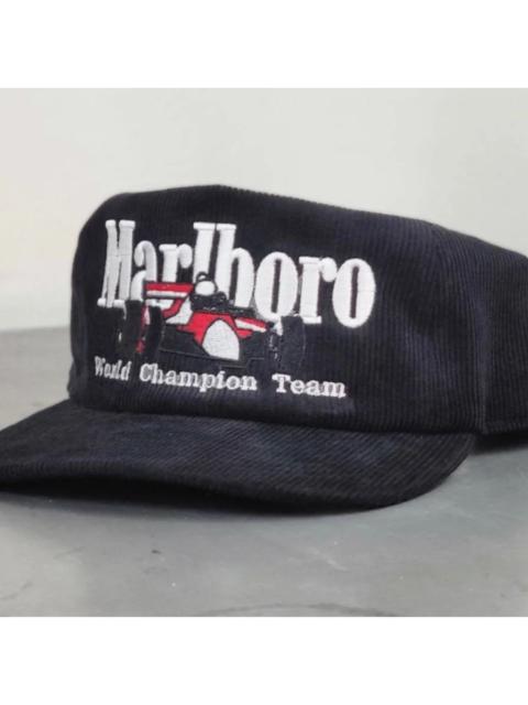 Other Designers Deadstock Embroidered Marlboro Racing Corduroy Hat
