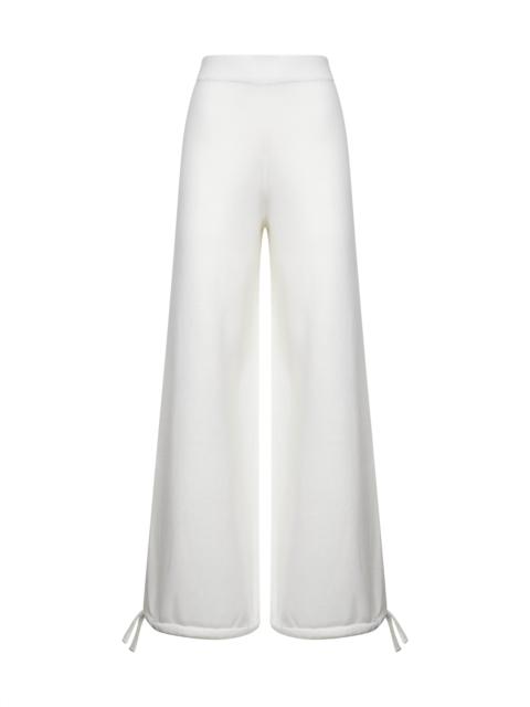 Max Mara Max Mara Women White Wool Knit Nigeria Trousers