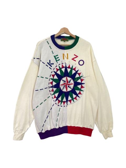 KENZO Vintage 90s Kenzo Golf Muticolour Logo Crewneck Sweatshirt
