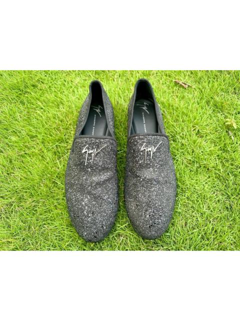 Giuseppe Zanotti Authentic Guiseppe Zenotti Kevin Sparkle Nero Glitter Shoes