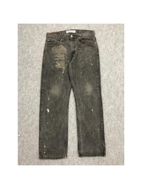 Other Designers Vintage - Vintage Levis 505 Regular Fit Painter Black Denim
