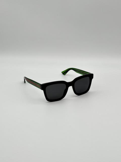 GUCCI BRAND NEW GUCCI GG0001SN 003 Havana/Green/Grey Unisex Sunglasses