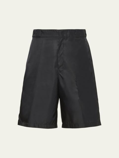 Prada Men's Re-Nylon Printed Bermuda Shorts