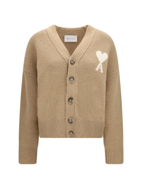 AMI Paris Ami Paris Women Ami De Coeur Cardigan In Alpaca