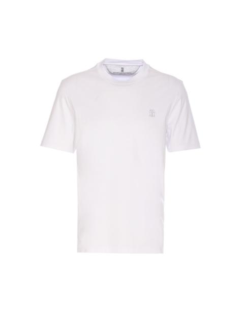 Brunello Cucinelli Men Logo Jersey T-Shirt