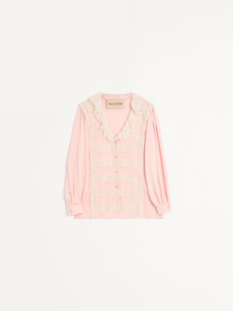 Valentino HAMMERED SATIN SHIRT