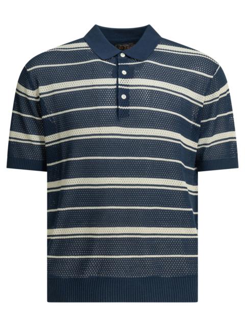 BEAMS PLUS Beams Plus Striped Button-down Polo Shirt