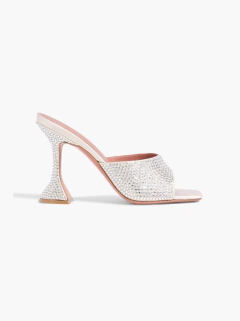 Amina Muaddi Lupita crystal-embellished satin mules