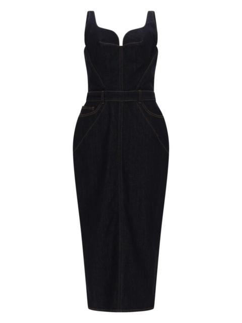 Givenchy Givenchy Women Abito In Denim Grezzo