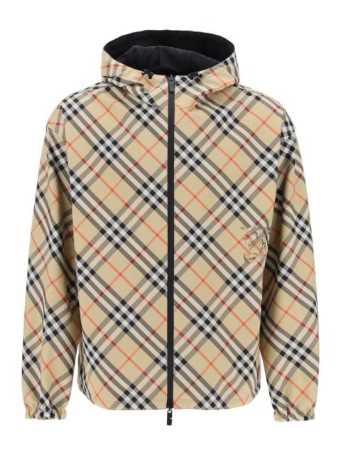 Burberry Reversible Check Hooded Jacket With Men