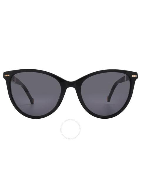 CAROLINA HERRERA Carolina Herrera Grey Cat Eye Ladies Sunglasses HER 0107/S 0KDX/IR 57