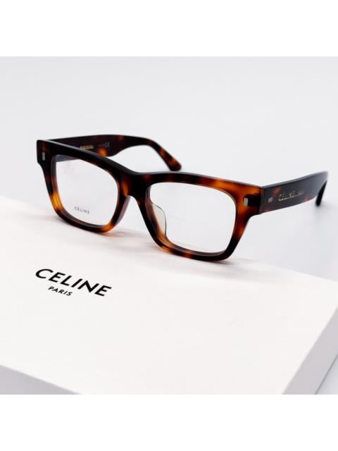 CELINE NEW CELINE CL50011F 054 SQUARE RED HAVANA WOMEN GLASSES
