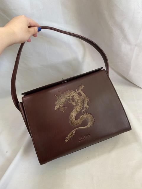 Jean Paul Gaultier Jean Paul Gaultier Box-shaped Dragon Pattern Thorn Handbag