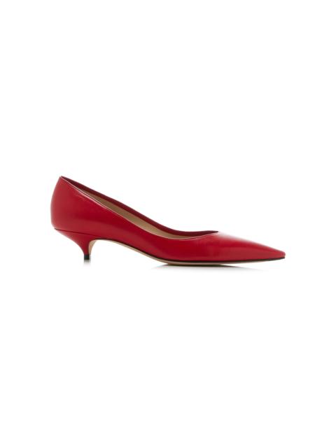The Row Liisa II Leather Pumps red