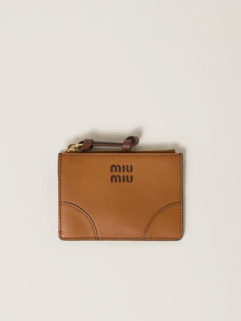 Leather card holder