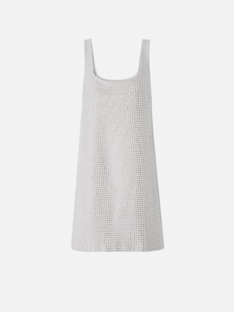 PINKO FULLY RHINESTONED MINI DRESS